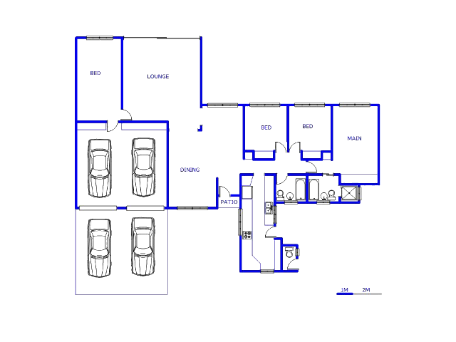 Floor plan of the property in Brackendowns
