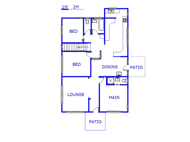 Floor plan of the property in KwaMashu