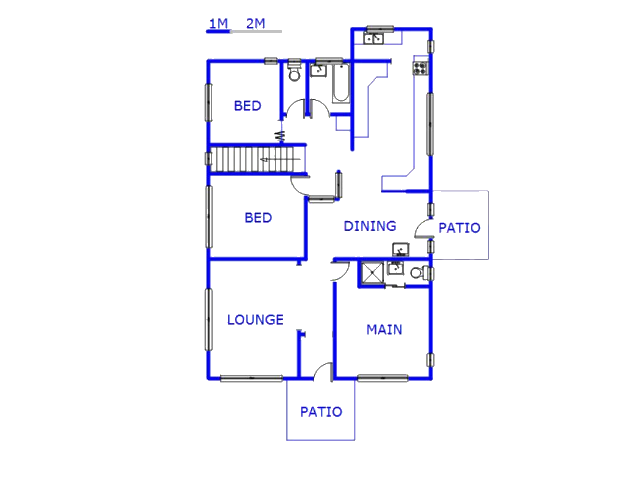 Floor plan of the property in Duffs Road