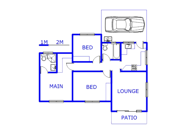 Floor plan of the property in Umlazi