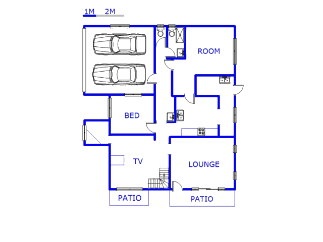 Floor plan of the property in Oaklands - DBN