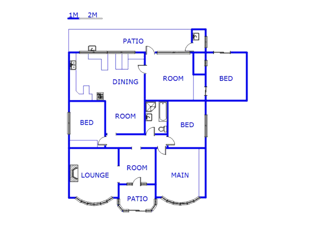 Floor plan of the property in Brenthurst