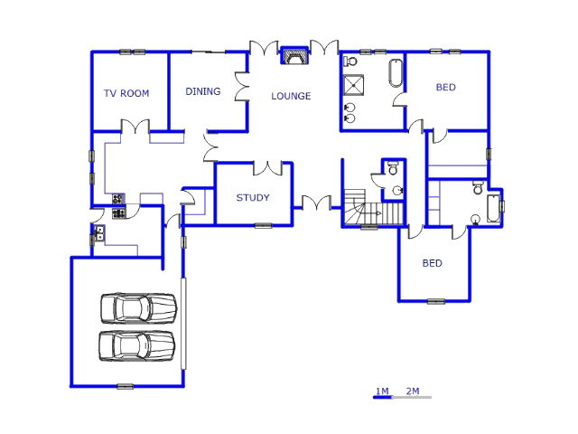 Floor plan of the property in Bronkhorstspruit