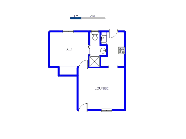 Floor plan of the property in Elspark