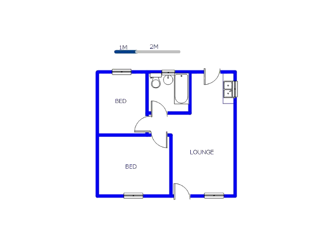 Floor plan of the property in Windmill Park