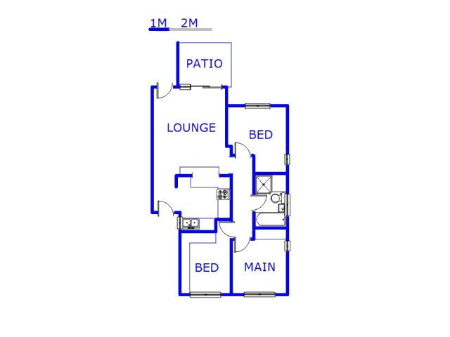 Floor plan of the property in Sea View 