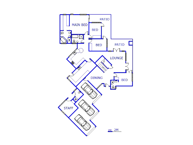 Floor plan of the property in Moreletapark