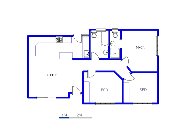 Floor plan of the property in Sonneveld