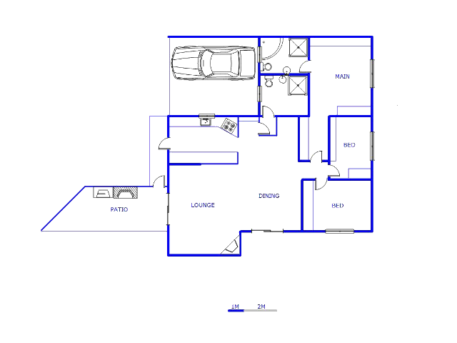 Floor plan of the property in Dreyersdal
