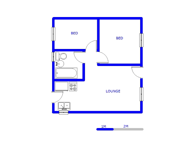 Floor plan of the property in Savanna City