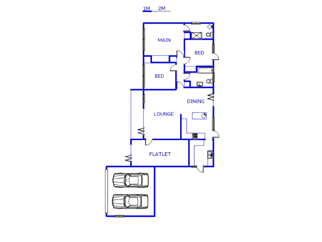 Floor plan of the property in Buurendal 