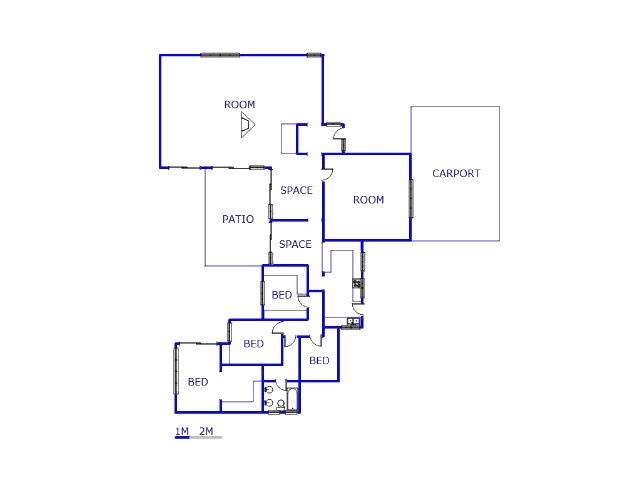 Floor plan of the property in Birch Acres