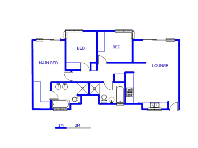 Floor plan of the property in Broadacres