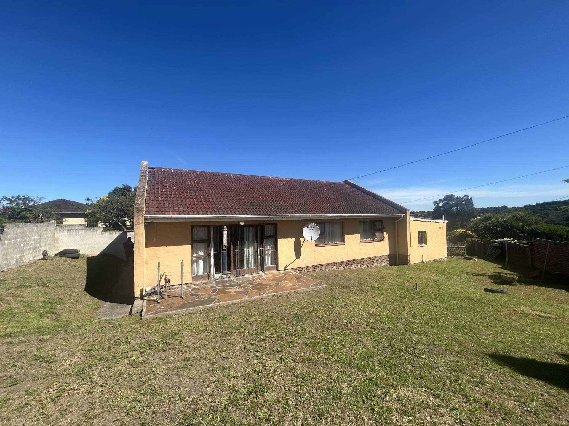 Backyard of property in East London