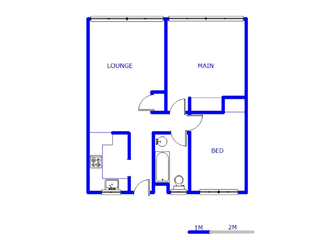 Floor plan of the property in Pretoria North