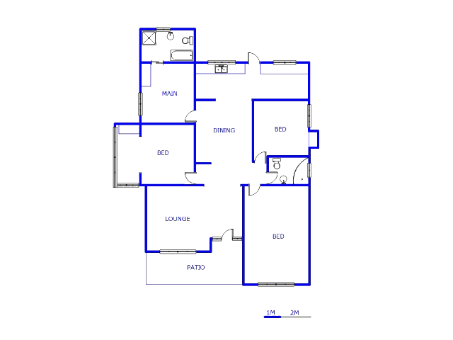 Floor plan of the property in Primrose