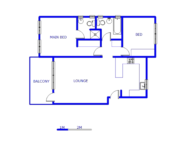 Floor plan of the property in Bryanston