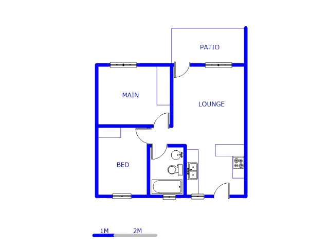 Floor plan of the property in Olympus