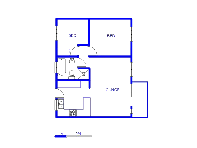 1st Floor - 60m2 of property for sale in Mooikloof Ridge