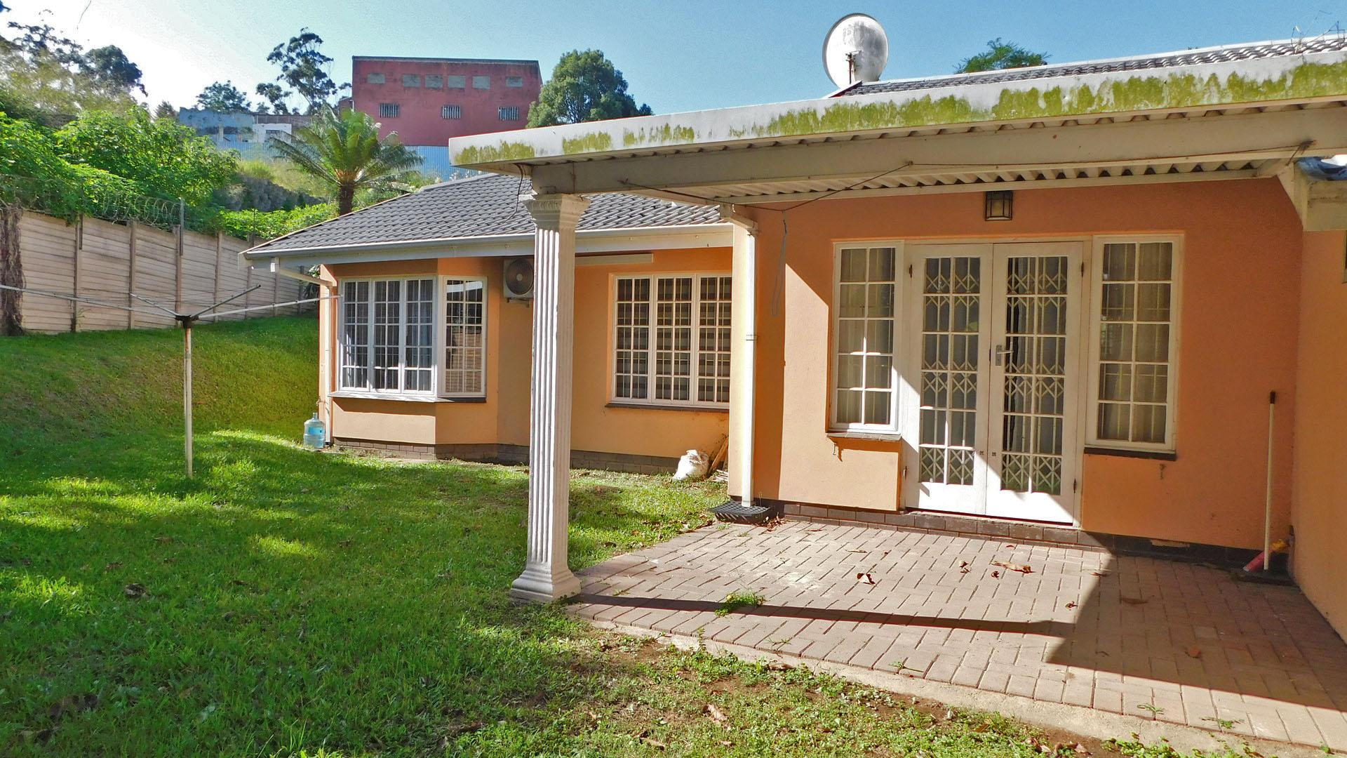 Backyard of property in Escombe 