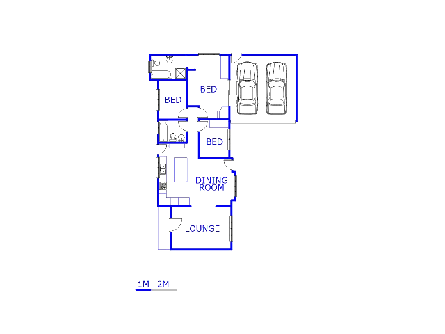 Floor plan of the property in Ga-Rankuwa