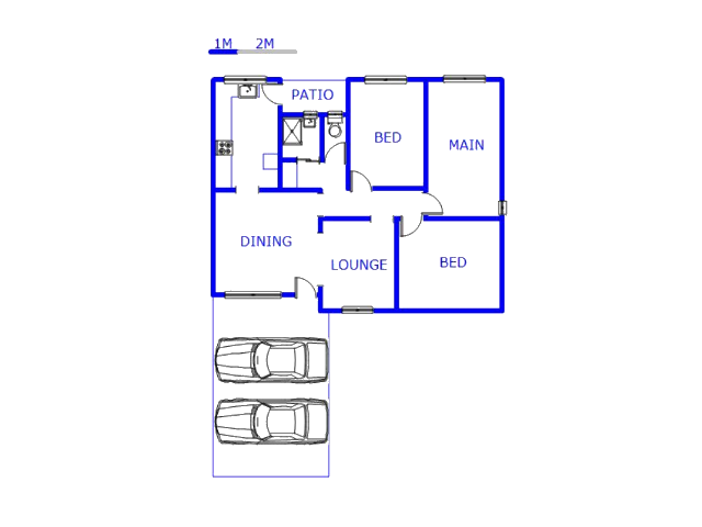 Floor plan of the property in Newlands East