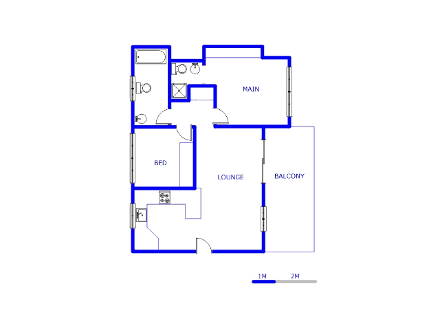 Floor plan of the property in Winchester Hills