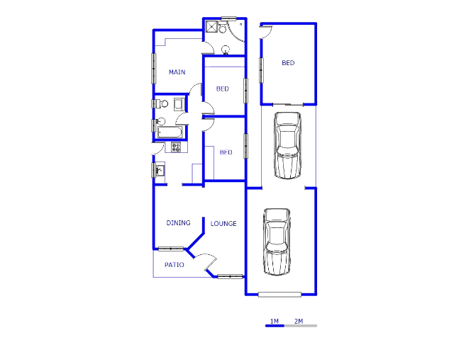 Floor plan of the property in Doornkop