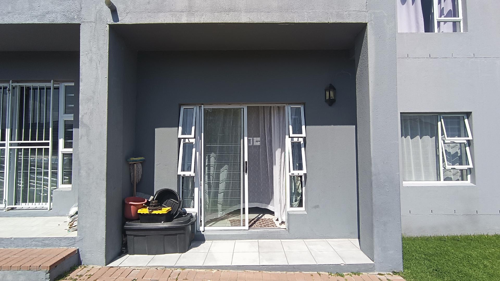 Backyard of property in Burgundy Estate