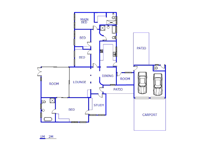 Floor plan of the property in Freeway Park