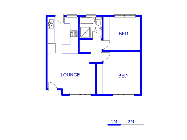 Floor plan of the property in Bryanston