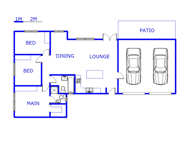 Floor plan of the property in Warner Beach