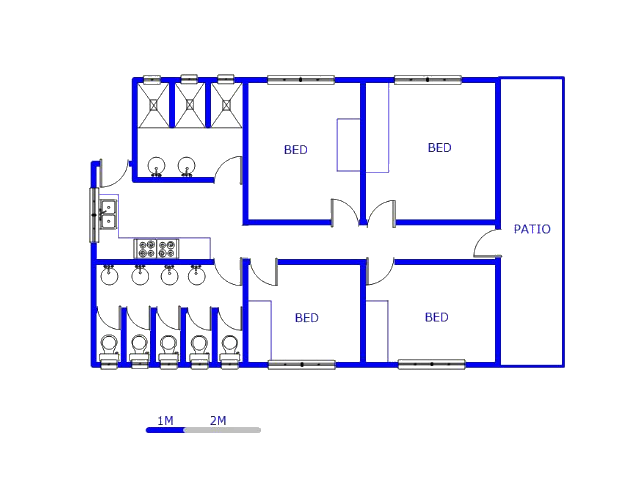 Floor plan of the property in Hurst Hill