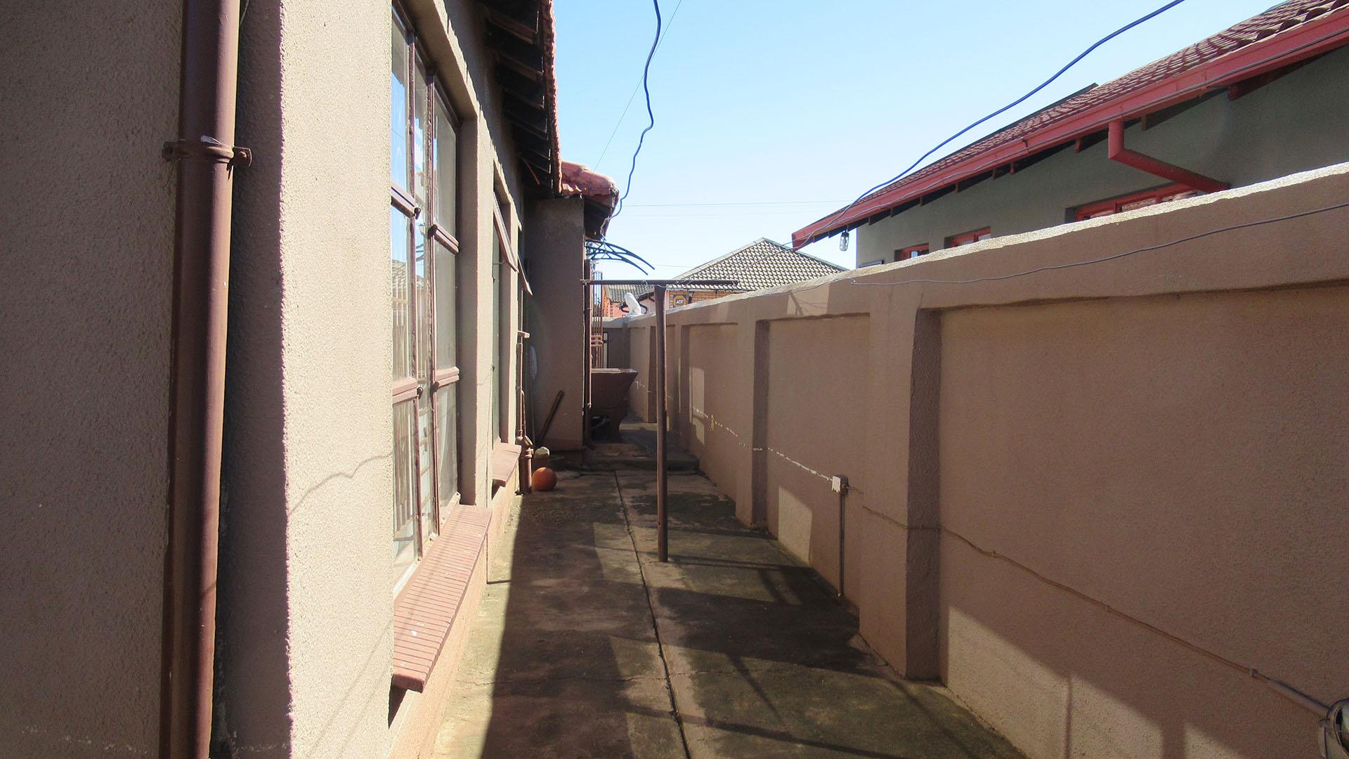 Backyard of property in Protea Glen