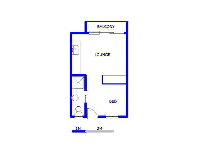 Floor plan of the property in Blouberg Sands