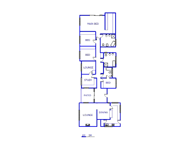 Floor plan of the property in Jukskei Park