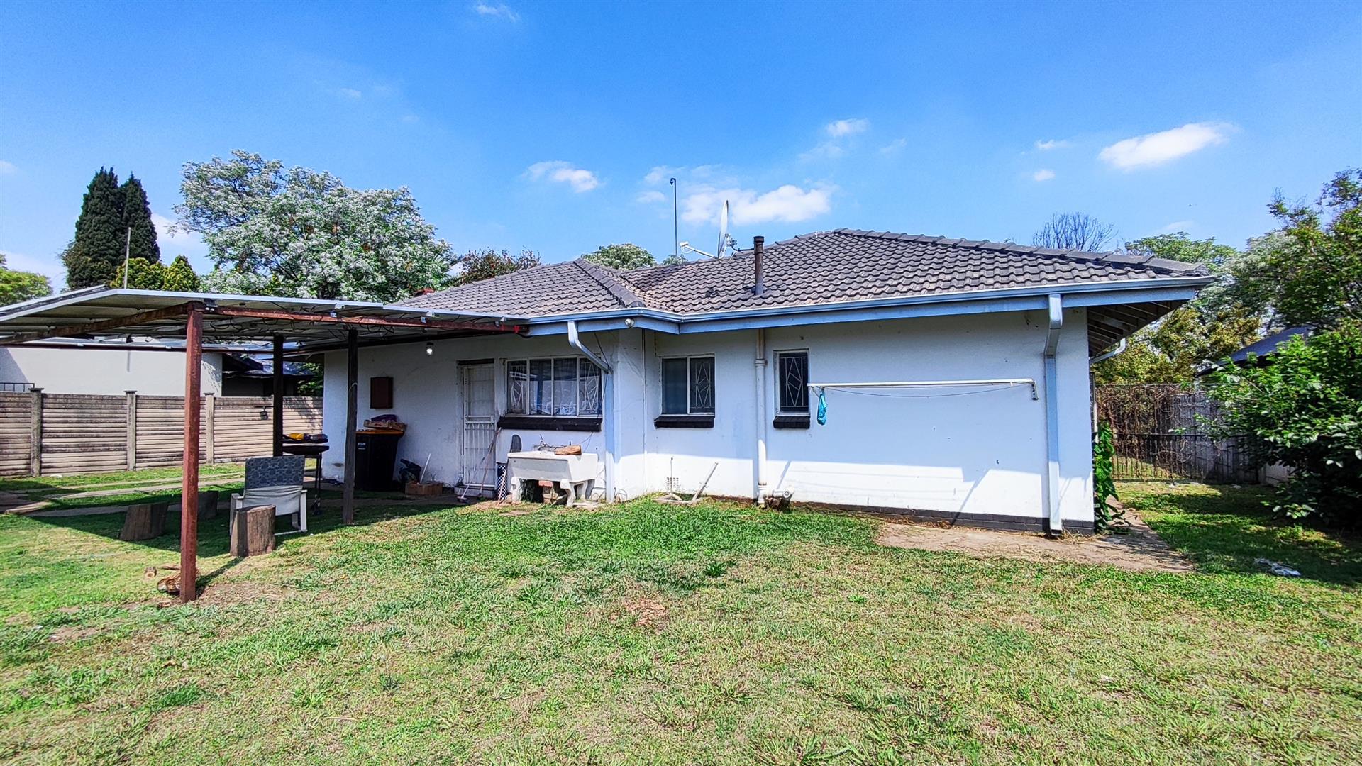 Backyard of property in Three Rivers