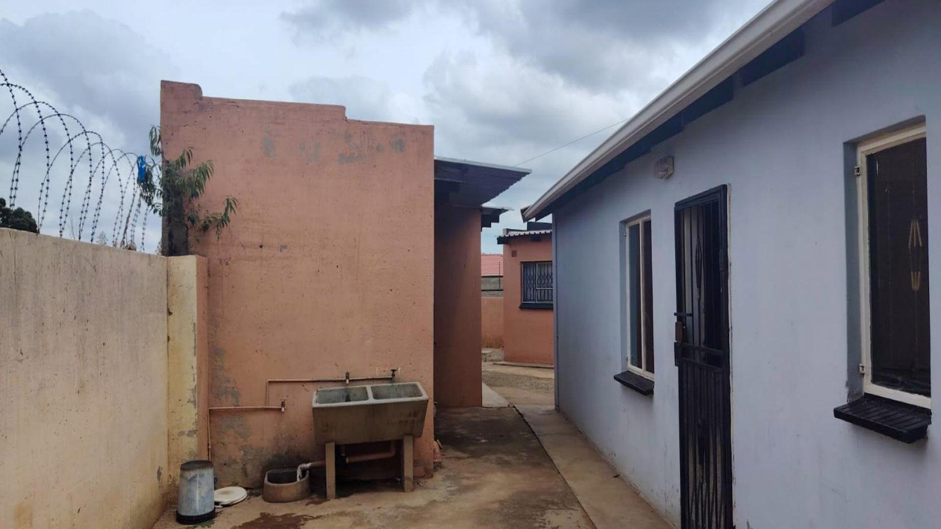 Backyard of property in Protea Glen