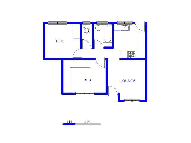 Floor plan of the property in Esikhawini