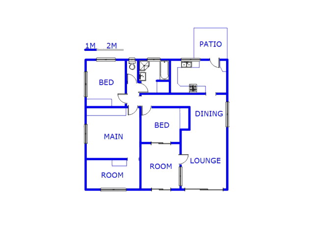 Floor plan of the property in Wentworth 