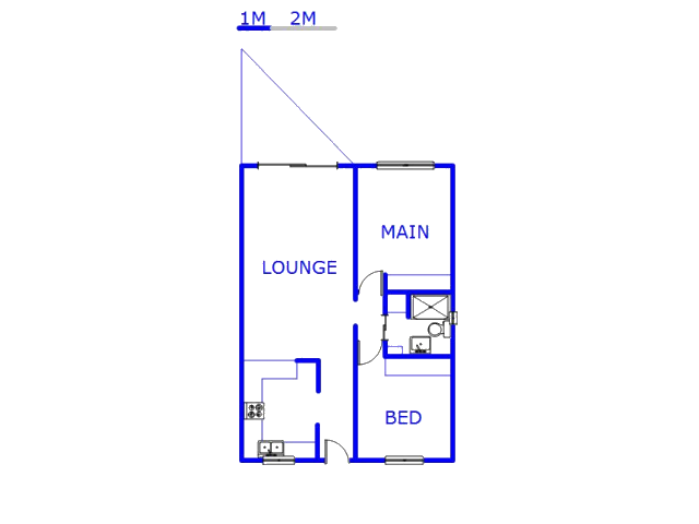 Floor plan of the property in Mount Edgecombe 
