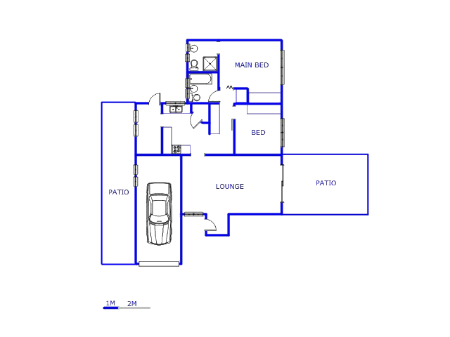 Floor plan of the property in Theresapark