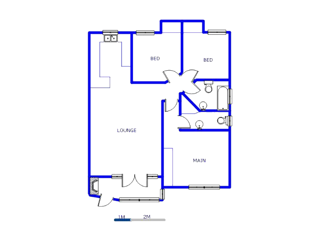 Floor plan of the property in Terenure