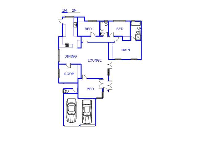 Floor plan of the property in New Germany 