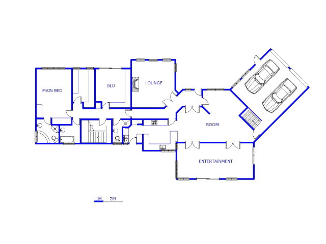 Floor plan of the property in Kelvin