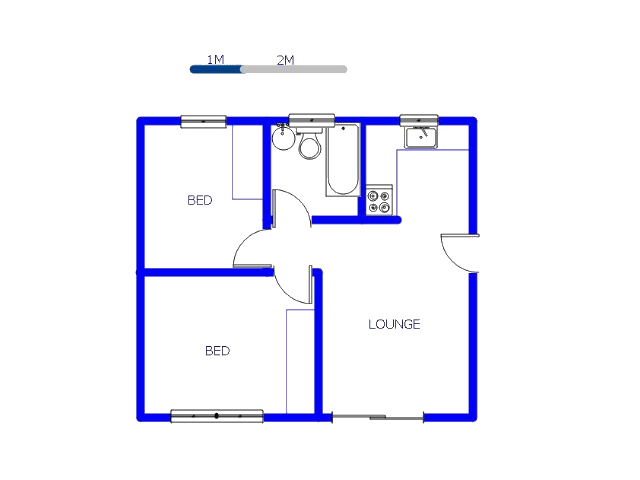 Floor plan of the property in Fairlands