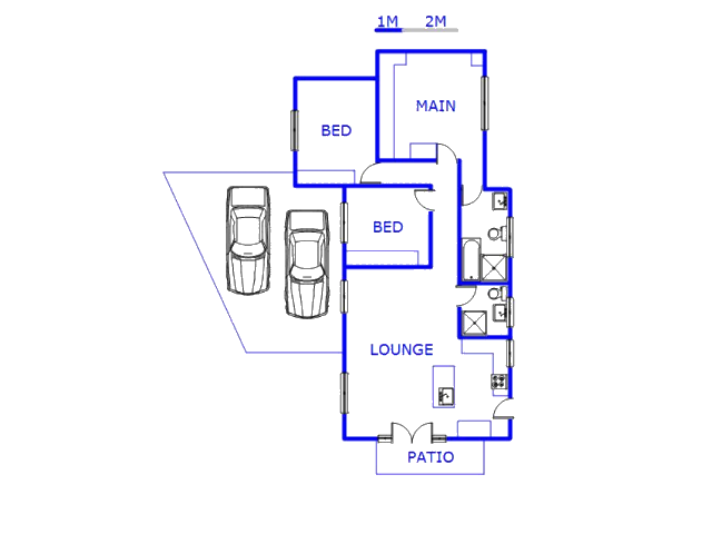 Floor plan of the property in KwaMashu