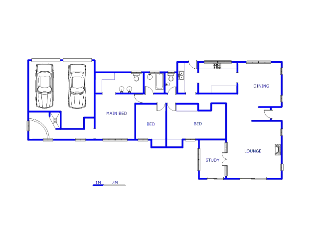 Floor plan of the property in Randpark Ridge