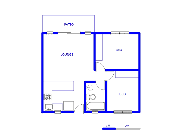 Ground Floor - 56m2 of property for sale in Turffontein