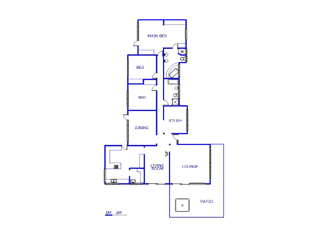 Floor plan of the property in Wilropark